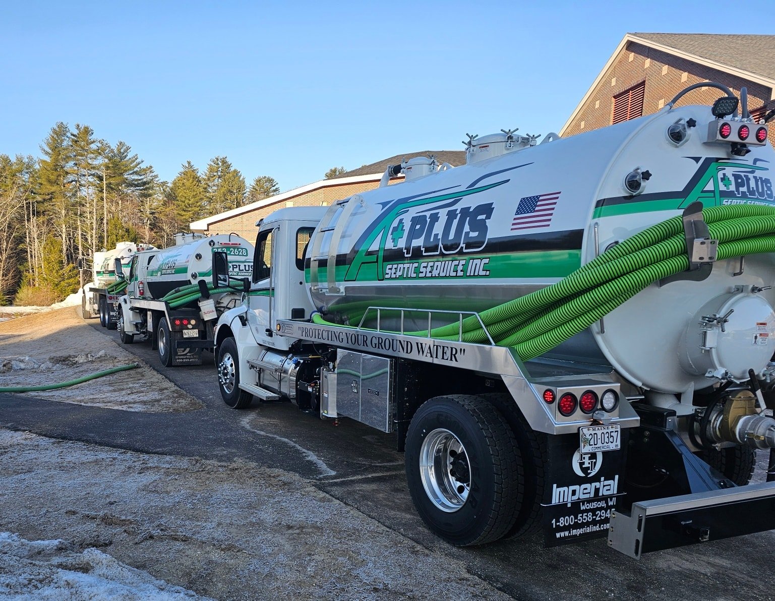 A+ Plus Septic Service Fleet - Professional Septic Services in Midcoast Maine